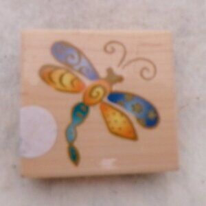 $4 Rubber Wood Stamp Whimsical Dragonfly Must Bundle What a deal!!